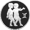 3 рубля 2004 года Близнецы